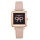 thumbnail image 1 of LVPAI P714 Reloj de pulsera de cuarzo de aleación casual para mujer Reloj de pulsera con esfera cuadrada negra con lazo (Beige), 1 of 2