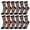 Black Stripes, variant on 6-Pairs Glory Max Women's Casual Cotton Assorted Colors Sun Flowers Design Crew Socks Size 9-11