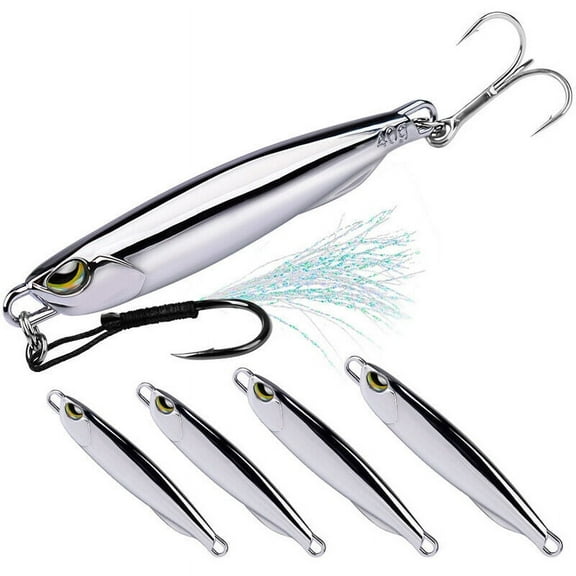 5pcs/Lot Micro Jig Butterfly Metal Jig Fishing Lure Bait Jigging Tuna Slow Lure