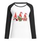 thumbnail image 5 of Pntutb - Camiseta de Navidad para mujer, temporada festiva, regalo para amantes, camiseta de manga larga para mujer, camiseta con costuras a juego de colores Pntutb Pntutb-3322, 5 of 7