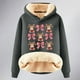thumbnail image 4 of WILLBEST Sudadera de Mujer con Estampado Navideño de Vaca, Estilo Vaquero, Estilo Femenino y Grueso X-Grande, 4 of 4