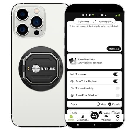 3-in-1 AI Translator Recorder, Language Translator Device, NO FEE for Translate & Transcribe with APP, 140+ Language Translator, Online/Offline/Video/Photo Translation for Meeting Lecture Travel