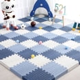 thumbnail image 4 of 16 alfombrillas de juego no tóxicas para bebés, alfombrillas de espuma suave entrelazadas para el área de juegos de los niños y el ejercicio en el suelo del bebé, diseño antideslizante, 4 of 5