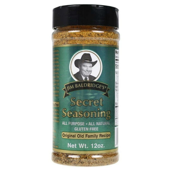 Jim Baldridge's Secret Seasoning 12 Oz All Purpose All Natural Gluten Free