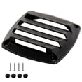 thumbnail image 4 of Boat Louvered Vent Replace, Square Outlet Vent Ventilation Ducting Cover, for RV Yacht Marine Black, 4 of 7