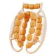 thumbnail image 2 of Rodillo muscular de mano con abrazadera circular para piernas, ergonómico, 360 grados, 23 ruedas de masaje Naranja, 2 of 8