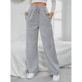thumbnail image 2 of Solid Drawstring Slant Pocket Sweatpants, 2 of 7