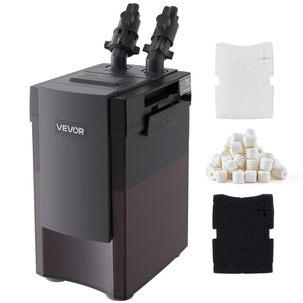 Filtro de Canister VEVOR 1200L/H de 3 Etapas para Acuario de 380L