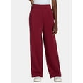 thumbnail image 2 of No Boundaries Soft Fleece Wide Leg Pants, 30” Inseam, 1 or 2-Pack, Women’s XXS-4X, 2 of 5