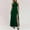 Green, variant on Elegant Women's Formal Dress - Slim Fit Ruffle Long Evening Dress with Split Sleeveless Design for