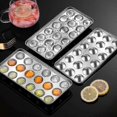 thumbnail image 4 of Tray Ice Cubes, Ice Cube Tray With Lid, Ice Mold Tray; Reusable Stainless Steel Ice Cream Scoop Making Tool For Whiskey Cocktails, 4 of 4