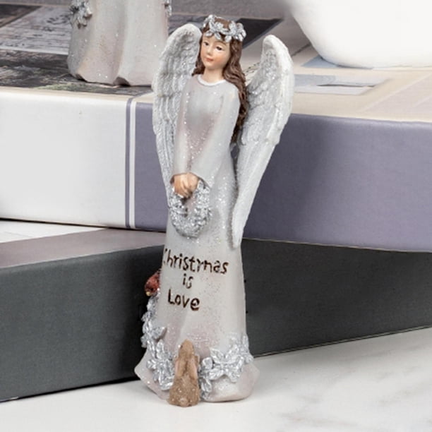 Estatua de ángel perfecl decoraciones adornos de escritorio manualidades Escultura tallada para oficina Conejo