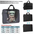 thumbnail image 2 of Bonita funda para portátil con diseño de Baby Yoda de Star Wars, funda para ordenador, funda para portátil, bolsa tipo mensajero para PC, funda para tableta, funda de neopreno con asa, 2 of 8