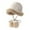 Beige, variant on Diufon Women's Winter Bucket Hat Thickened Fleece Warm Brim Hats Trendy Outdoor Windproof Cap with Plush Ball