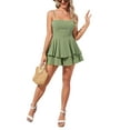 thumbnail image 5 of Franhais Women Ruffled Slip Mini Dress, Sleeveless Backless Casual Party Summer Dress, 5 of 7