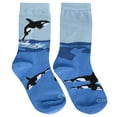 thumbnail image 3 of Cool Socks – Orca Whale Crew Socks for Kids 7–10 Years – Fun Ocean Animal Gift, Colorful Everyday, 3 of 5