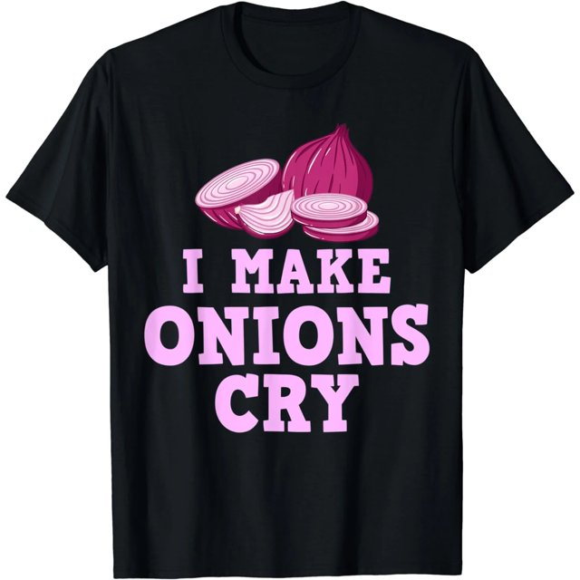 Camiseta de Mujer de Algodón 100% con Estampado de Cebollas Rojas Encurtidas