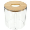 thumbnail image 4 of Raindrops  Round Tissue Box Toilet Paper Holder Container with Lid Boxes Bathroom Office Travel, 4 of 8