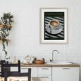 thumbnail image 3 of Stupell Industries Cappuccino Coffee over Stripes Birch Framed Print Under Glass, design by Andreas Magnusson, 3 of 10