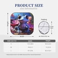 thumbnail image 2 of Kdxio Colorful Frog Among Flowers Print 2-Piece Sun Shade Front Windshield - Foldable Car Front Window Sunshades for Most Sedans SUV Truck, 2 of 5