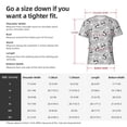 thumbnail image 2 of Yiaed Pandas Between Clouds and Stars Print Mens Short Sleeve Tight Fit T-Shirt, Crewneck Casual Tee-Small, 2 of 5