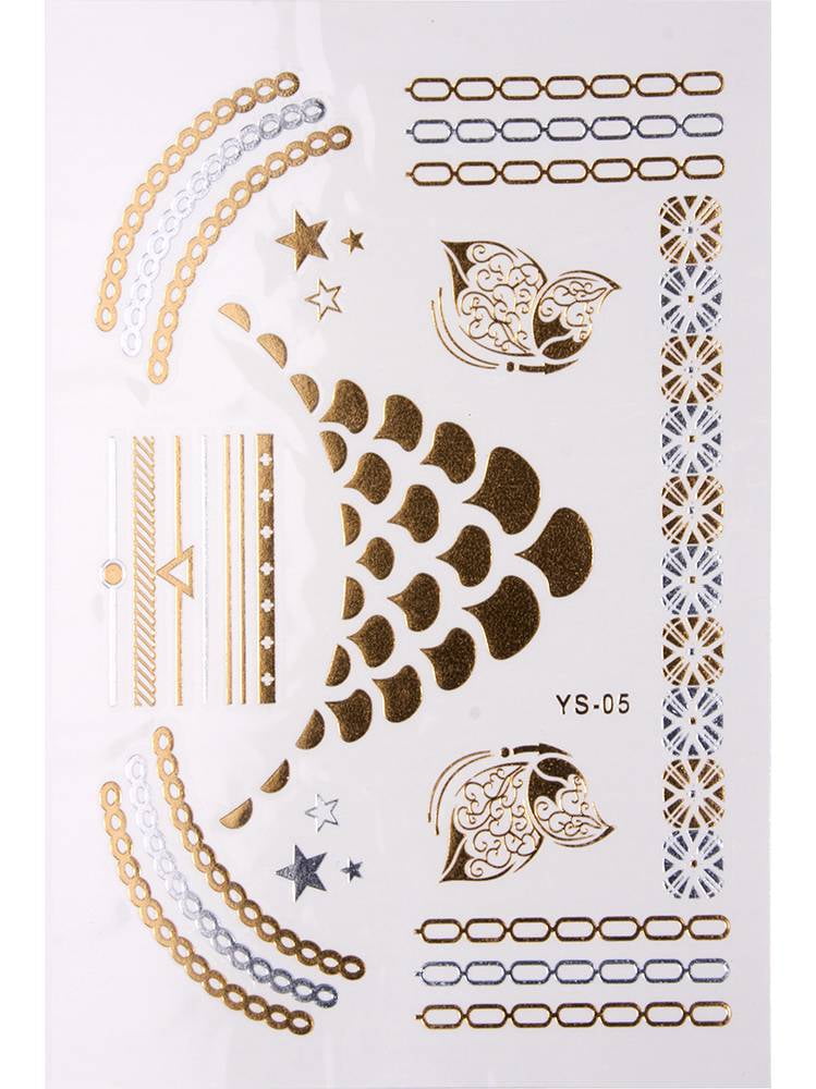 Metallic Temporary Tattoos (Various Designs)