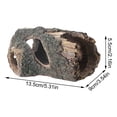 thumbnail image 3 of Resin Tree Hole Aquarium Decor, Artificial Driftwood Hideout for Fish Shrimp, Wreckage Stump Cave Ornament, Safe Mossy Landscape Decoration, 3 of 5