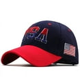 thumbnail image 2 of New Brand USA Flag Baseball Cap For Men Women Cotton Snapback Hat Unisex America Embroidery Hip Hop Caps Gorras Pe USA Baseball Cap American Flag Patriotic Hat Ball Sports Sun Hat for Adult Youth, 2 of 6
