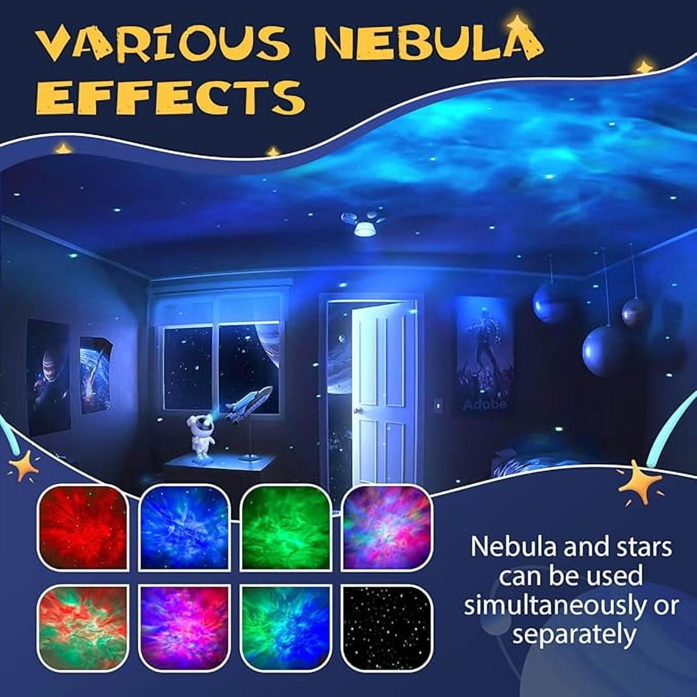 Astronaut Galaxy Projector - Galaxy Projector with Timer and Remote, Robot Night Light for Kids Room Decor, Birthdays, Valentine's Day Gift