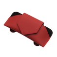 thumbnail image 3 of Estuche para gafas de visera de coche de PU, almohadilla de esponja de protección interna para arañazos Clip de gafas magnéticas para gafas de , ROJO Sunnimix Estuche para anteojos de coche, 3 of 7