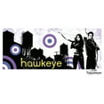 thumbnail image 2 of Women's Marvel Hawkeye Cityscape  Graphic Tee White Small, 2 of 4