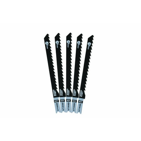 - 4 in. 6 TPI U-shank Wood Jigsaw Blades 5 Pc