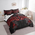 thumbnail image 3 of Castle Fairy Abstract Hexagon Gamepads Bedding Comforter Set,Video Game Full Bedding Set, 3 of 8