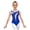 Blue, variant on Kid Girls Rhinestone Ballet Dance Leotard Jersey Diamond Sparkly Figure Skating Sleeveless Sheer Mesh Bodysuit Dancewear Hot Pink 6