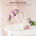 thumbnail image 3 of Aros florales de metal dorado Timcorr 13 pulgadas, 3 of 6
