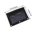 thumbnail image 6 of Blasgw Three-hole Pencil Case Single Zipper Transparent PVC Document Storage Bag Detachable Folder Large Capacity Pencil Case Black, 6 of 6
