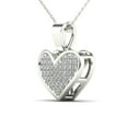 thumbnail image 2 of aaXia 10K White Gold Diamond Accent Heart Pendant Necklace, 2 of 5