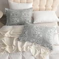 thumbnail image 4 of 2 Pack 100% Cotton Pillow Sham, Breathable 3 Layer Gauze Pillow Covers with Envelope Closure, Queen, 20 x 30 Inch with 1 Inch Flange, Star, 4 of 9