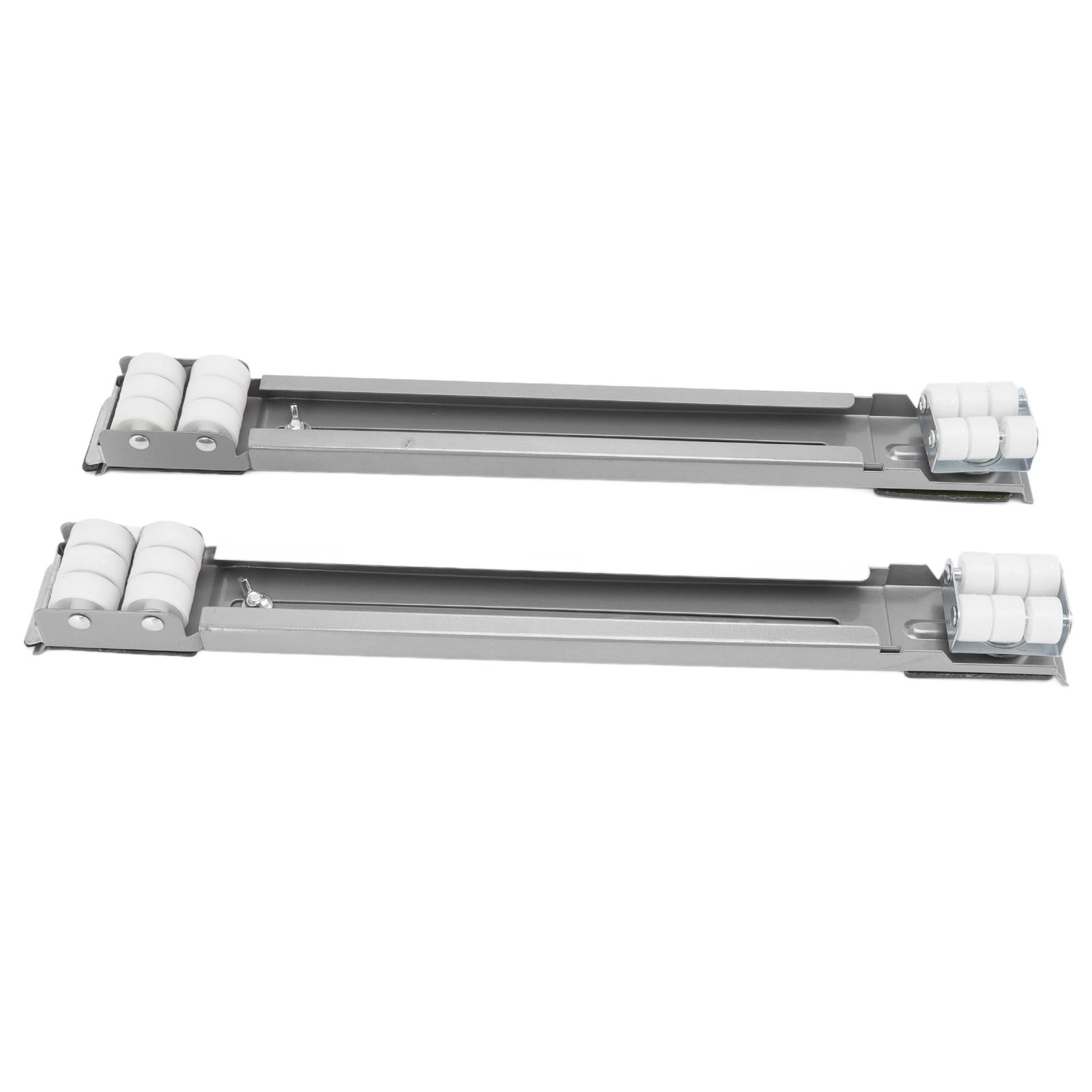 Rupoun Heavy Duty Extensible Appliance Roller Load Bearing 661 Lbs / 300 kg Universal Wheels Base Slider for Washer Furniture Silver