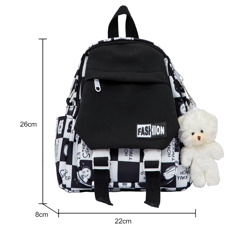 Bear & Release Buckle Decor Functional Backpack