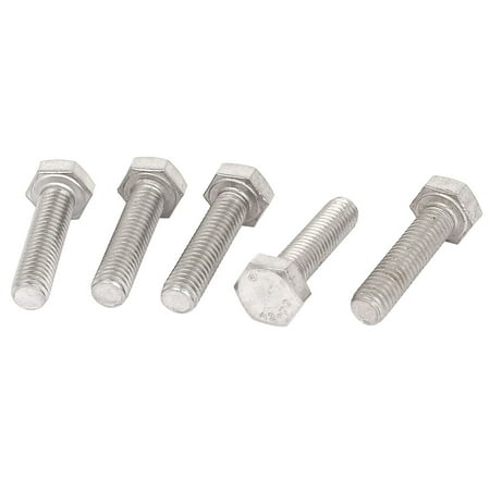 

Unique Bargains M6 x 25mm A2 Stainless Steel Fully Threaded Hex Hexagon Head Screw Bolt 5 Pcs