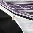 thumbnail image 4 of jejeloiu Mystic Striped Twin Duvet Cover,Dark Print Twin Bedding For Boys,Purple Black,Black Reversible,2-Piece,1 Duvet Cover and 1 Pillowcase, 4 of 6