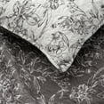 thumbnail image 5 of Beaute Living  Sophia Lightweight Floral Quilt Set 23054 Black - Queen, 5 of 5