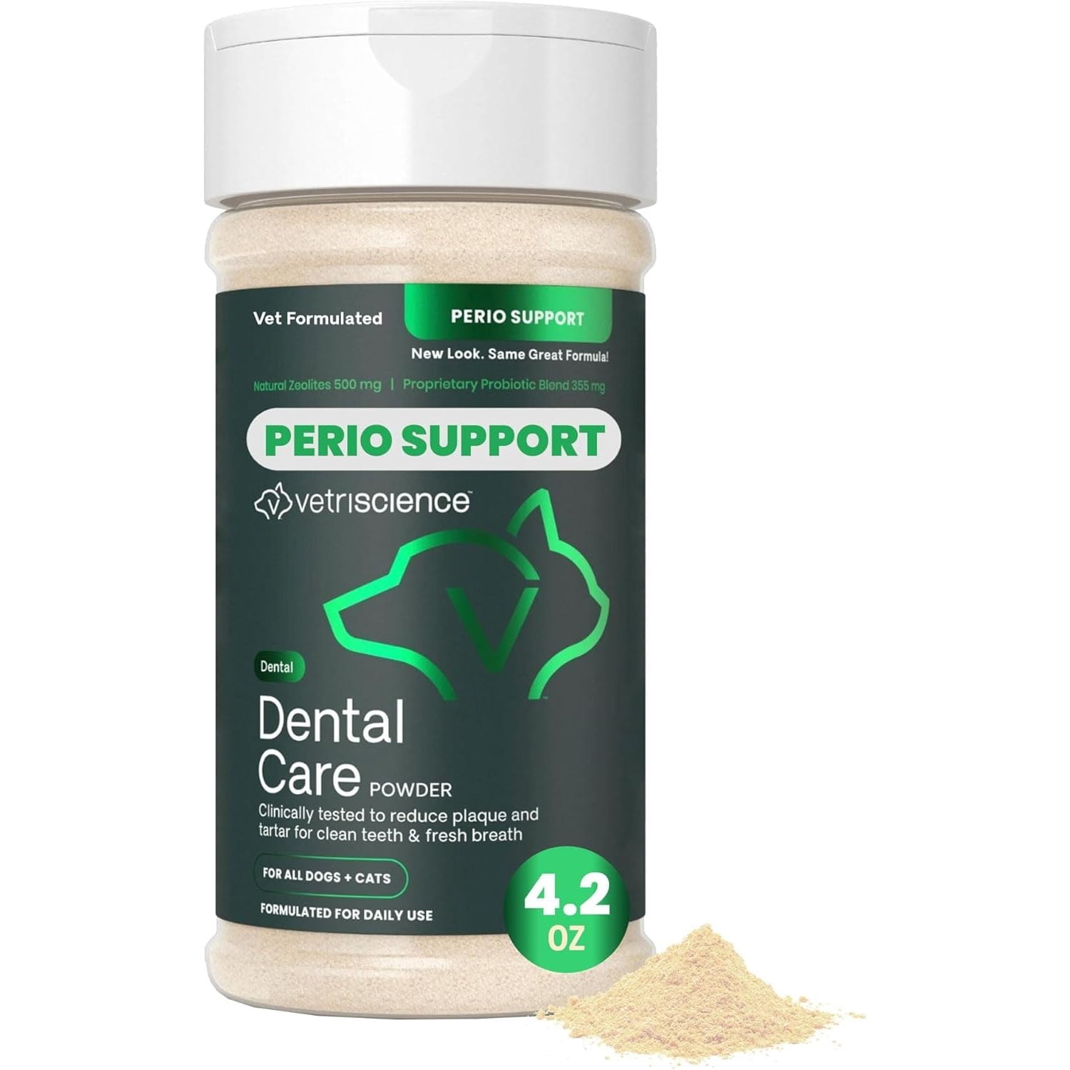 VetriScience Dental Care Powder for Dogs & Cats, 4.2 oz