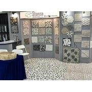 FUSTONE Marble Tiles Interlocking Pebble Decorative Tiles Natrual River Rock Stone Tile(10-Sheets) Kitchen Floor Bathroom Patio Stones PT316-10