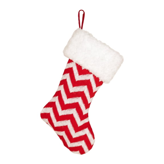 Unique Bargains Christmas Stockings Nostalgic Emblem Petite Mantel Red 16"