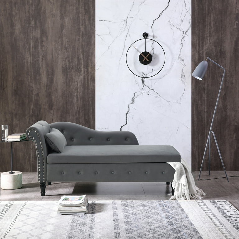 Chaise lounge with storage underneath sale