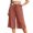 Z2-Brick Red, variant on vigerkar Women's Plus Size Wide Leg Pants Summer Stretchy Drawstring Waist Comfortable Fit Casual Capri Pants with Pockets Khaki, XL