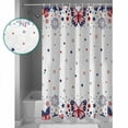 thumbnail image 3 of 54x78 Inch Shower Curtain Decorative Butterfly 4th of July Bathtub Bath Curtains Fabric Waterproof Bathroom Decor Independence Day Star Blue Red Small Stall Shower Curtain Set with 12 Hooks, 3 of 6