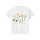 thumbnail image 1 of Women's Short-Sleeve T-Shirt - Daisy Print Casual Sporty Top, Breathable Fabric for Spring & Summer, Machine Washable, Ladies T Shirts, Casual Attire, Nontransparent Material, 1 of 6